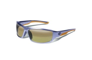 Image of Gargoyles Prevail Sunglasses w/ Matte Silver Frame, Brown Polarized w/Orange Mirror Lens GAR10700142