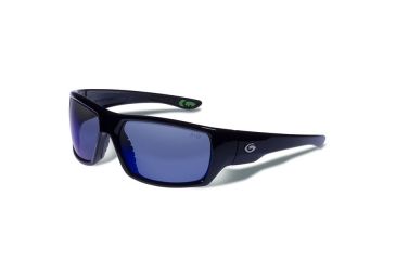 Image of Gargoyles Wrath Sunglasses w/ Black Frame, Smoke Polarized w/Blue Mirror Lens GAR10700042