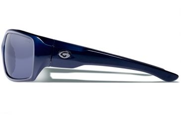 Image of Gargoyles WRATH Sunglasses, Navy Frame, Smoke Polarized with Silver Mirror Lens, Polarized, 10700216.QTM