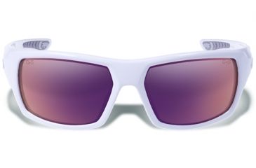 Image of Gargoyles WRATH Sunglasses, White Frame, Copper Polarized with Blue Mirror Lens, Polarized, 10700217.QTM