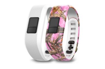 Image of Garmin Accessory Bands Bangle, Vivofit 3, White/Pink Camo, Regular 010-12452-32