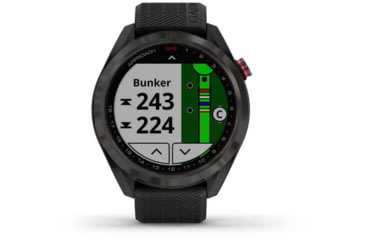 Image of Garmin Approach S42 GPS Smartwatch, Carbon Gray with Black Band, 010-02572-10