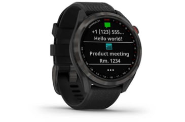 Image of Garmin Approach S42 GPS Smartwatch, Carbon Gray with Black Band, 010-02572-10