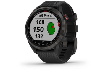 Image of Garmin Approach S42 GPS Smartwatch, Carbon Gray with Black Band, 010-02572-10