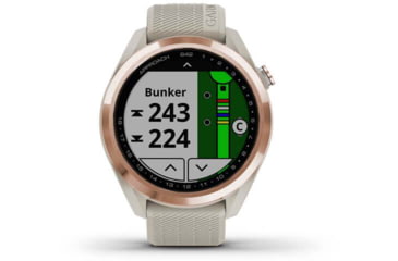 Image of Garmin Approach S42 GPS Smartwatch, Rose Gold with Light Sand Band, 010-02572-12