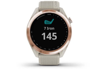 Image of Garmin Approach S42 GPS Smartwatch, Rose Gold with Light Sand Band, 010-02572-12