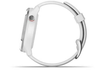 Image of Garmin Approach S42 GPS Smartwatch, Stainless Steel with White Band, 010-02572-11