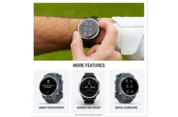 Image of Garmin Approach S44 GPS Golf SmartWatch, Black, 010-03009-00