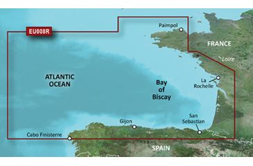 Image of Garmin BlueChart g2 Bay of Biscay v2010.5-v12 microSD Card w/SD Adapter 010-C0766-20