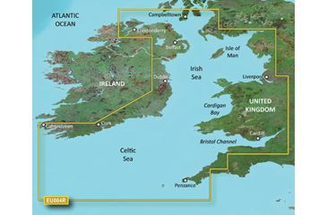 Image of Garmin BlueChart g2 Irish Sea v2010.5-v12 microSD Card w/SD Adapter 010-C0763-20