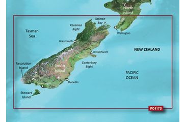 Image of Garmin BlueChart g2 New Zealand South v2010.5-v12 microSD Card w/SD Adapter 010-C0875-20