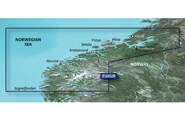 Image of Garmin BlueChart g2 Sognefjorden Svefjorden v2010.5-v12 microSD Card w/SD Adapter 010-C0788-20