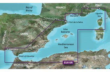 Image of Garmin BlueChart g2 Spain Mediterranean Coast v2010.5-v12 microSD Card w/SD Adapter 010-C0768-20