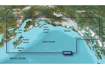 Image of Garmin BlueChart g2 Vision - Anchorage to Juneau JUL 08 (US025R) SD Card 010-C0726-00
