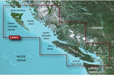 Image of Garmin BlueChart g2 Vision - Vancouver Island - Hecate Strait JUL 08 (CA501L) SD Card 010-C0701-00