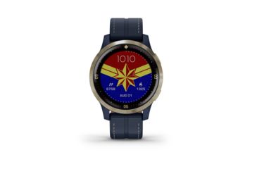 Image of Garmin Captain Marvel Watch, Blue/Black, Small, 010-02172-41