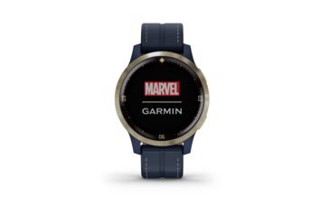 Image of Garmin Captain Marvel Watch, Blue/Black, Small, 010-02172-41
