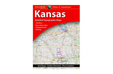 Image of Garmin Delorme Kansas Atlas &amp; Gazetteer Paper Map 010-12656-00
