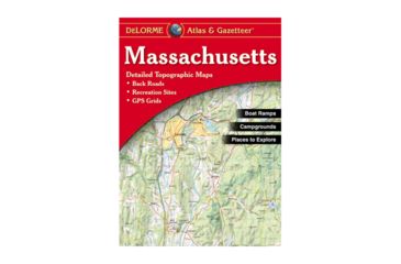 Image of Garmin Delorme Massachusetts Atlas &amp; Gazetteer Paper Map 010-12916-00