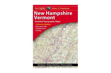 Image of Garmin Delorme New Hampshire/Vermont Atlas &amp; Gazetteer Paper Map, 010-13226-NH