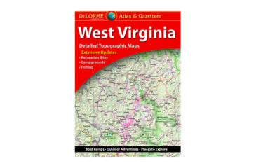 Image of Garmin Delorme West Virginia Atlas &amp; Gazetteer Paper Map 010-12768-00