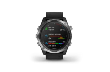 Image of Garmin Descent Mk2, Stainless Steel with Black Band, Stainless/Black, 010-02132-00