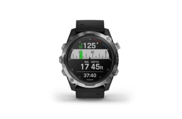 Image of Garmin Descent Mk2, Stainless Steel with Black Band, Stainless/Black, 010-02132-00