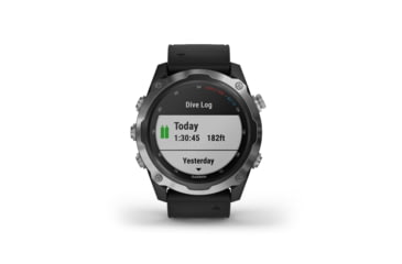 Image of Garmin Descent Mk2, Stainless Steel with Black Band, Stainless/Black, 010-02132-00