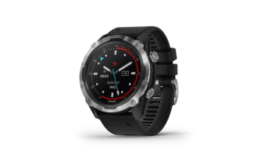 Image of Garmin Descent Mk2, Stainless Steel with Black Band, Stainless/Black, 010-02132-00