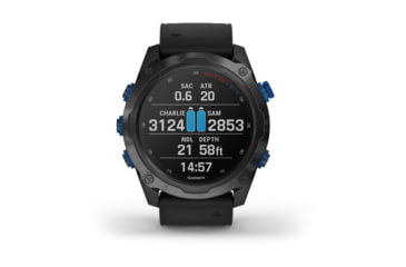 Image of Garmin Descent Mk2i, Titanium Carbon Gray DLC with Black Band, Carbon Gray/Black, 010-02132-01