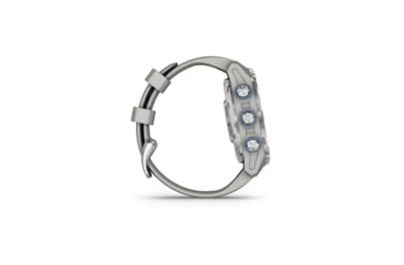 Image of Garmin Descent Mk3 43mm, Stainless Steel with Fog Gray Silicone Band, 010-02753-03