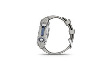 Image of Garmin Descent Mk3 43mm, Stainless Steel with Fog Gray Silicone Band, 010-02753-03