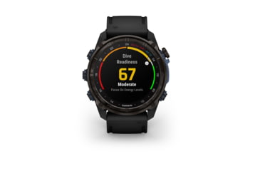 Image of Garmin Descent Mk3i 51 mm, Carbon Gray DLC Titanium with Black Silicone Band, 010-02752-10
