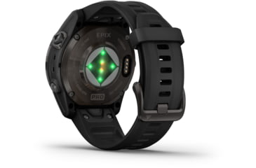 Image of Garmin Epix Pro Gen 2 - Sapphire Edition Watches, 42mm, Carbon Gray DLC Titanium w/ Black Band, 010-02802-14