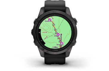 Image of Garmin Epix Pro Gen 2 - Sapphire Edition Watches, 42mm, Carbon Gray DLC Titanium w/ Black Band, 010-02802-14