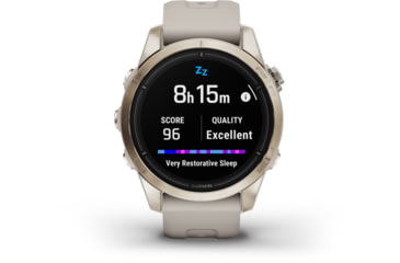 Image of Garmin Epix Pro Gen 2 - Sapphire Edition Watches, 42mm, Soft Gold w/ Light Sand Band, 010-02802-10
