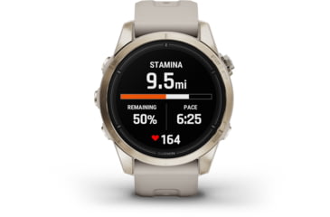 Image of Garmin Epix Pro Gen 2 - Sapphire Edition Watches, 42mm, Soft Gold w/ Light Sand Band, 010-02802-10