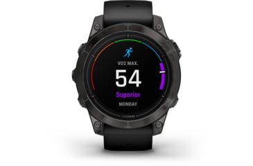 Image of Garmin Epix Pro Gen 2 - Sapphire Edition Watches, 47mm, Carbon Gray DLC Titanium w/ Black Band, 010-02803-10