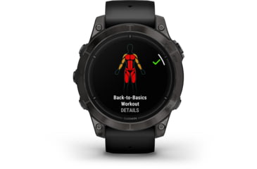 Image of Garmin Epix Pro Gen 2 - Sapphire Edition Watches, 47mm, Carbon Gray DLC Titanium w/ Black Band, 010-02803-10