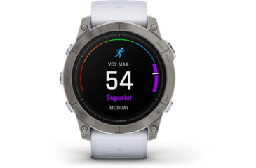Image of Garmin Epix Pro Gen 2 - Sapphire Edition Watches, 51mm, Titanium w/ Whitestone Band, 010-02804-10