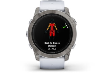 Image of Garmin Epix Pro Gen 2 - Sapphire Edition Watches, 51mm, Titanium w/ Whitestone Band, 010-02804-10