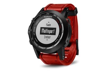 Image of Garmin Fenix 2 GPS Training Watch Special Edition Performer Bundle, Red 010-01040-71