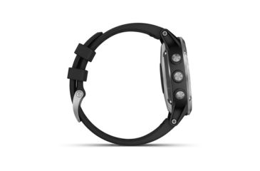Image of Garmin Fenix 5 Plus, Glass, GPS Watch, NA, Black/Silver 010-01988-10