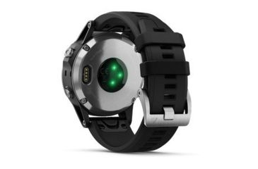 Image of Garmin Fenix 5 Plus, Glass, GPS Watch, NA, Black/Silver 010-01988-10
