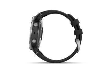 Image of Garmin Fenix 5 Plus, Glass, GPS Watch, NA, Black/Silver 010-01988-10