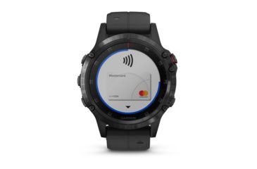 Image of Garmin Fenix 5 Plus, Sapphire, GPS Watch, NA, Black/Black 010-01988-00