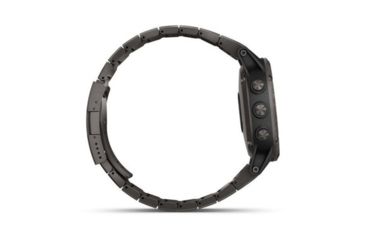 Image of Garmin Fenix 5 Plus, Sapphire, GPS Watch, NA, Carbon Gray/DLC Ti 010-01988-02