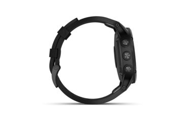 Image of Garmin Fenix 5 Plus, Sapphire, Leather, GPS Watch, NA, Black/Black 010-01988-06