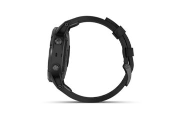Image of Garmin Fenix 5 Plus, Sapphire, Leather, GPS Watch, NA, Black/Black 010-01988-06