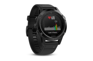 Image of Garmin Fenix 5, Sapphire, Black, GPS Watch, NA, Black 010-01688-10